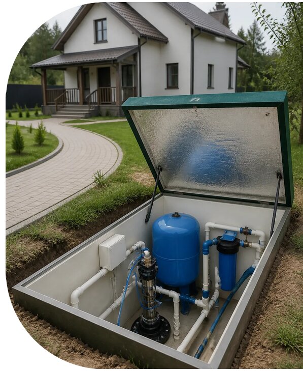 Автономное водоснабжение дома в Владикавказе от 154620 р. | АПаруса-Вкз
